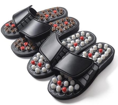 Massagetools Gepersonaliseerd logo beschikbaarHealthcare Acupunctuur Slipper Voetmassageur Schoen met natuurlijke geplaveide steen