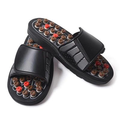 Massagetools Gepersonaliseerd logo beschikbaarHealthcare Acupunctuur Slipper Voetmassageur Schoen met natuurlijke geplaveide steen