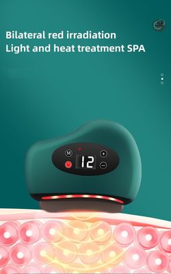 Lichaamsmassageapparatuur Intelligente gezichtsmassage Bianstone massage naald steen elektrisch schrapen instrument met warm kompres