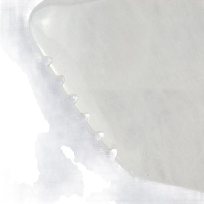 Lichaamsmassage Gua Sha Gezichtsschraapbord Wit Jade Steen Guasha Gereedschap voor Gezicht en SPA Acupunctuur Massage Apparatuur