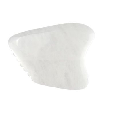 Lichaamsmassage Gua Sha Gezichtsschraapbord Wit Jade Steen Guasha Gereedschap voor Gezicht en SPA Acupunctuur Massage Apparatuur