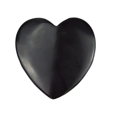 2024 Hartvorm Natuurlijke Zwarte Bian Steen Gua Sha Schrapen Massage Tool voor Lymfatische Drainage Spiermassage Functie