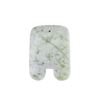 Gezichtsschoonheidsmassagetool 2024 U-vorm Natuurlijke Xiuyan Jade Gua Sha Schraapbord met spiermassagefunctie