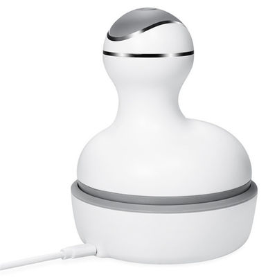 Gepersonaliseerd logo beschikbaard Mini Handheld Vibrating Body Massager Device voor hoofdmassage gebied in witte verschijning