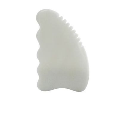 Massagetool Natuurlijke witte jade steen Gua Sha Schraapplaat voor Body Massager Gezichtsschoonheid Anti-aging huidverzorging Tool