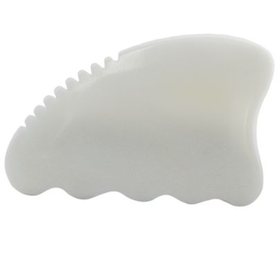 Massagetool Natuurlijke witte jade steen Gua Sha Schraapplaat voor Body Massager Gezichtsschoonheid Anti-aging huidverzorging Tool