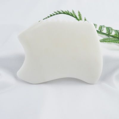 Lichaamsmassage gereedschap met natuurlijke witte jade steen gua sha schraapplank guasha facial spa huidverzorging schoonheidssalon