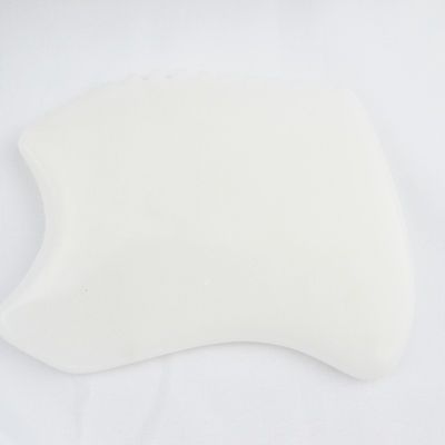 Lichaamsmassage nieuwste stijl Pure Natural White Jade Gezicht Anti-aging Gua Sha Board Edelsteen Huidverzorging Massage Jade Stone Guasha Tool