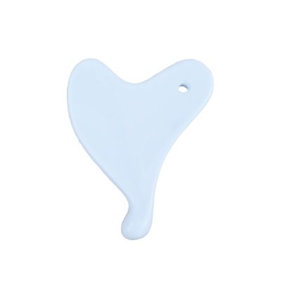 2024 Heart Shape Mini Ceramic Gua Sha Massage Tool voor gezichtslifting en rimpelvermindering aangepast logo beschikbaar