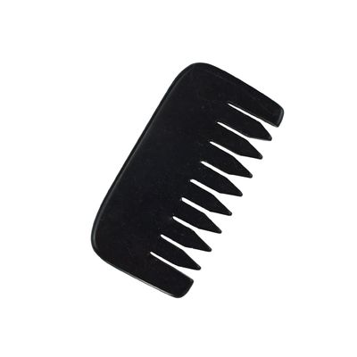 2024 Mini Natural Black Bian Stone Gua Sha Haar Scalp Massage Kam voor Gezicht Lichaamschraper Massager Tool