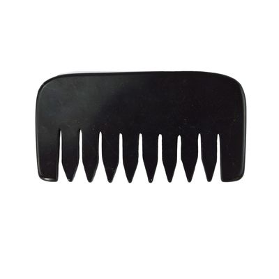 2024 Mini Natural Black Bian Stone Gua Sha Haar Scalp Massage Kam voor Gezicht Lichaamschraper Massager Tool