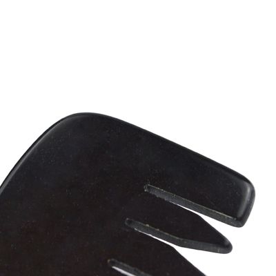 2024 Mini Natural Black Bian Stone Gua Sha Haar Scalp Massage Kam voor Gezicht Lichaamschraper Massager Tool