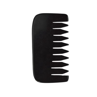 2024 Mini Natural Black Bian Stone Gua Sha Haar Scalp Massage Kam voor Gezicht Lichaamschraper Massager Tool