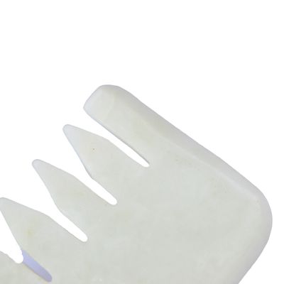 2024 Trending Natural Jade Xiuyan Jade Gua Sha Comb voor het hoofd Spa Scalp Massage Functie Spiermassage