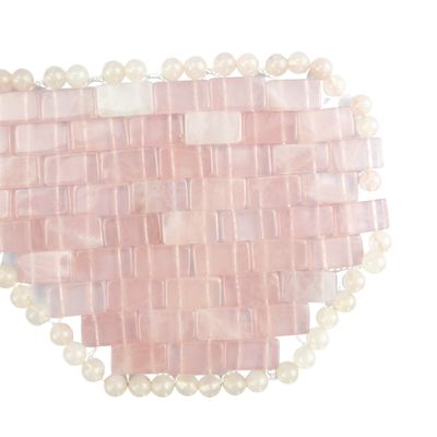 Rose Quartz Jade Mask Massager Customized Logo Availabled Beauty Tool voor huidverzorging Oogmassage