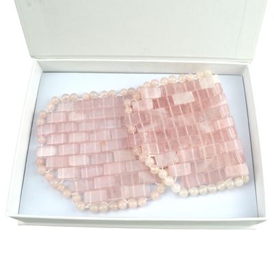 Rose Quartz Jade Mask Massager Customized Logo Availabled Beauty Tool voor huidverzorging Oogmassage
