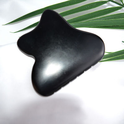 Scalp Massage Hoofd Guasha Gereedschap Jade Gua Sha Steen met Natuur Zwarte Bianstone Gezicht Guasha Eigenschappen