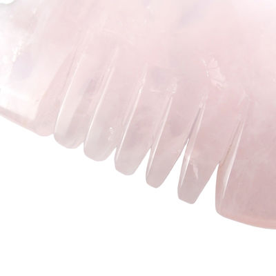 Rozenkwarts Gua Sha Comb Visvorm Hoofdverzorgingsproduct voor natuurlijke kristalmassage