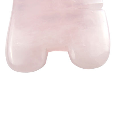 Rozenkwarts Gua Sha Comb Visvorm Hoofdverzorgingsproduct voor natuurlijke kristalmassage