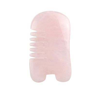 Rozenkwarts Gua Sha Scalp Massage Kam Gereedschap voor hoofdmassage Gereedschap voor zelfverzorging Spa Gezichtslifting Schoonheidsapparatuur