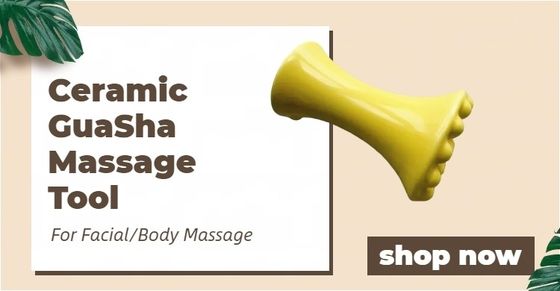 Gezondheidszorg Keramische schraap Guasha massagetool voor in Korea Gezicht en lichaam massage