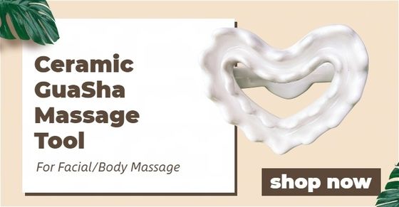 Keramische Gua Sha Schraper Massage Tool voor Lymfatische Drainage Keramisch Materiaal Spiermassage Functie