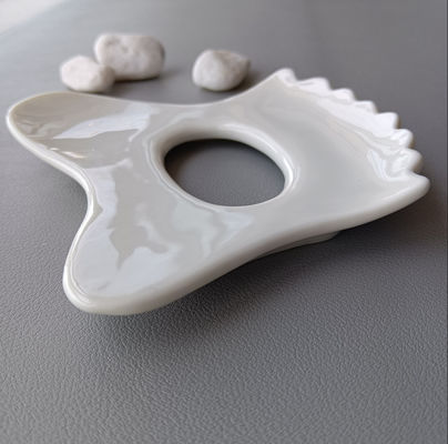 Gepersonaliseerd logo beschikbaard Mini Keramisch Gua Sha Massage Tool Lichaammassage voor nek Gezicht en huidverzorging Spa Gezichtslifting