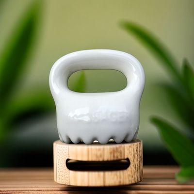 Ontspannend Lichaam en Gezicht Hoofdhuid Persoonlijke gezondheidszorg Microcristallijn Keramische Gua Sha Schraper Tool met aangepast logo