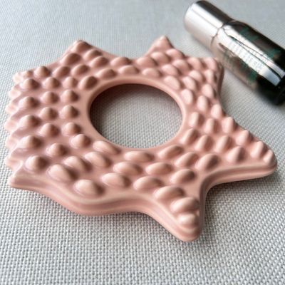Gezichtsmassage Spa Roze stervormige Grote grootte Keramische Gua Sha massagebord met aangepast logo