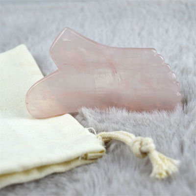Gezichtsmassage 2024 Roze kwarts Gua Sha steen voor lichaam zelf huidverzorging en lichaamsmassage apparatuur eigenschappen