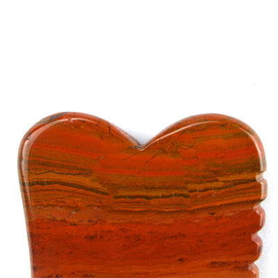 2024 Hot Natural Red Mookaite Jasper Gua Sha Massager Custom Logo Huidverzorging Anti-Aging Genezende Steen Schrapen Massage Hulpmiddelen