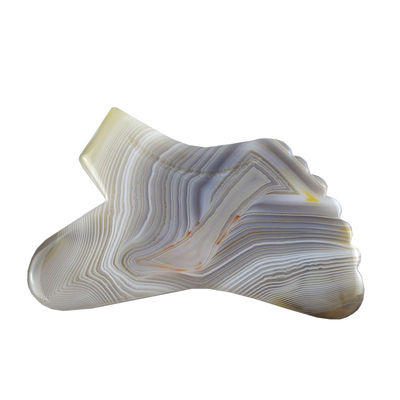 Custom logo beschikbaard 100% natuurlijk grijs Agate Gua Sha massagetool voor lichaam zelf huidverzorging spa gezichtslifting schoonheid apparatuur
