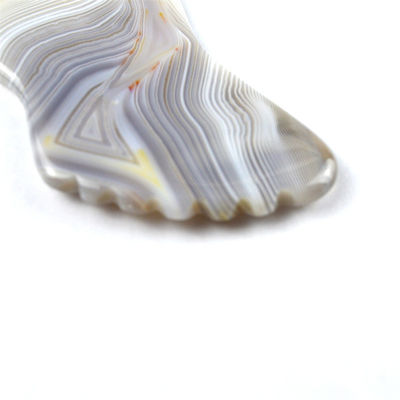 Custom logo beschikbaard 100% natuurlijk grijs Agate Gua Sha massagetool voor lichaam zelf huidverzorging spa gezichtslifting schoonheid apparatuur