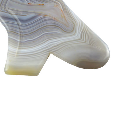 Custom logo beschikbaard 100% natuurlijk grijs Agate Gua Sha massagetool voor lichaam zelf huidverzorging spa gezichtslifting schoonheid apparatuur