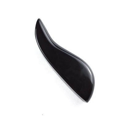 Zwarte natuurlijke streep Obsidian Gua Sha Steen voor lichaamsmassage en gezichtsslimming Professionele hulpmiddel