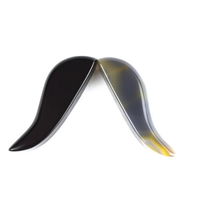 Zwarte natuurlijke streep Obsidian Gua Sha Steen voor lichaamsmassage en gezichtsslimming Professionele hulpmiddel
