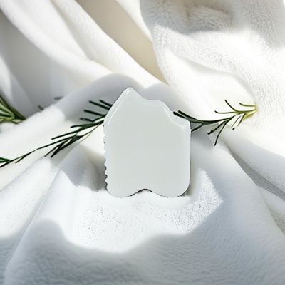 Witte Jade Gezicht Guasha Huid Vernieuwing Natuurlijke handgemaakte Genezende Jade Steen Gua Sha Schrapen Massage Hulpmiddelen voor Customized Logo