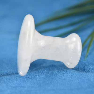 Natuurlijke heldere kwarts Gua Sha Massage Mushroom Shape Stone voor gezichts- en lichaamsmassage Massage Tools