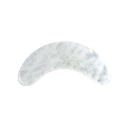 2024 Moon Shape Clear Quartz Gua Sha Scraping Massage Board Guasha Stone Gezichtsmassage voor lichaamsgezondheid en schoonheidsverzorging