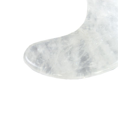 2024 Moon Shape Clear Quartz Gua Sha Scraping Massage Board Guasha Stone Gezichtsmassage voor lichaamsgezondheid en schoonheidsverzorging