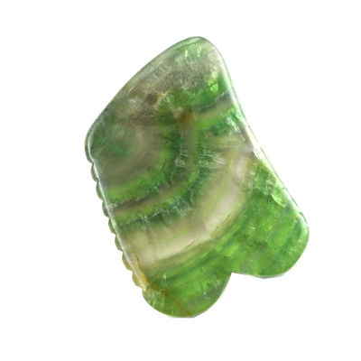 Natuurlijke regenboogfluoride Gua Sha Board voor lichaam en gezichtsmassage Stone Skin Care Facial Beauty Massage Tool