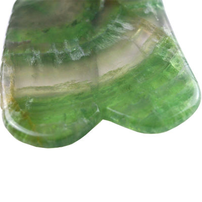 Natuurlijke regenboogfluoride Gua Sha Board voor lichaam en gezichtsmassage Stone Skin Care Facial Beauty Massage Tool