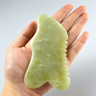 2024 Natuurlijke Xiuyan Jade Gua Sha Schraapplaat voor lichaams- en gezichtsmassage Groene massagetool