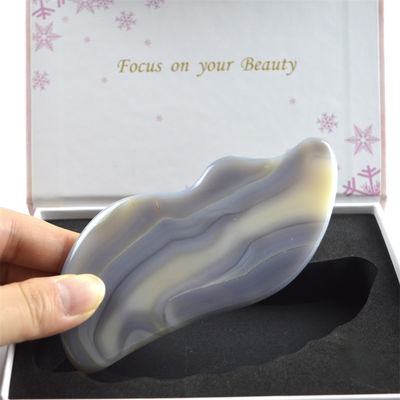 Body Massage Stone White Agate Gua Sha Scraping Board voor zelfverzorging en volledige lichaam ontspanning