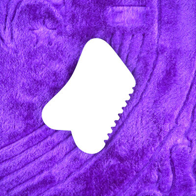 OEM Custom LOGO Witte Jade Gua Sha Stone Gezichtsmassageur Natuurlijke Jade Stone Guasha Schrapen Massage Tool voor gezicht en lichaam