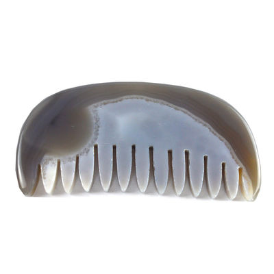 Agate Gua Sha Scalp Massage Comb Board Stone Comb Head Self Care Tool met aangepast logo persoonlijke verzorging beschikbaar