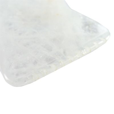 Lichaamsmassageapparatuur Gepolijst wit Custom Gua Sha Stone Board Jade Guasha Gereedschap voor het ontspannen van spieren