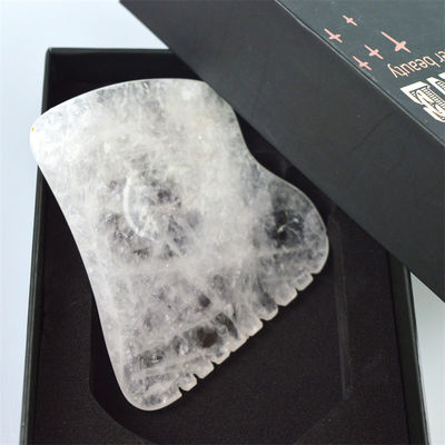 Lichaamsmassageapparatuur Gepolijst wit Custom Gua Sha Stone Board Jade Guasha Gereedschap voor het ontspannen van spieren