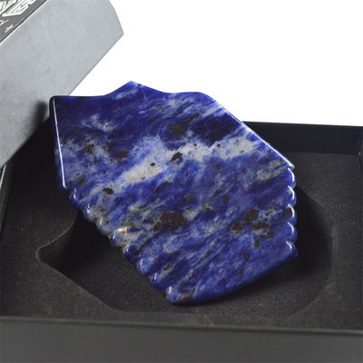 Blue Sodalite Gua Sha Board 95*53mm Het ultieme hulpmiddel voor betere bloedsomloop en huidgezondheid