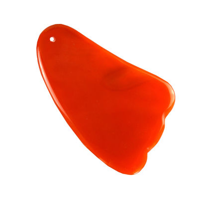 2024 Natual Carnelian Gua Sha Scraping Massage Board Red Agate Guasha Gezichtsmassage voor het hele lichaam Crystal Spa Tool